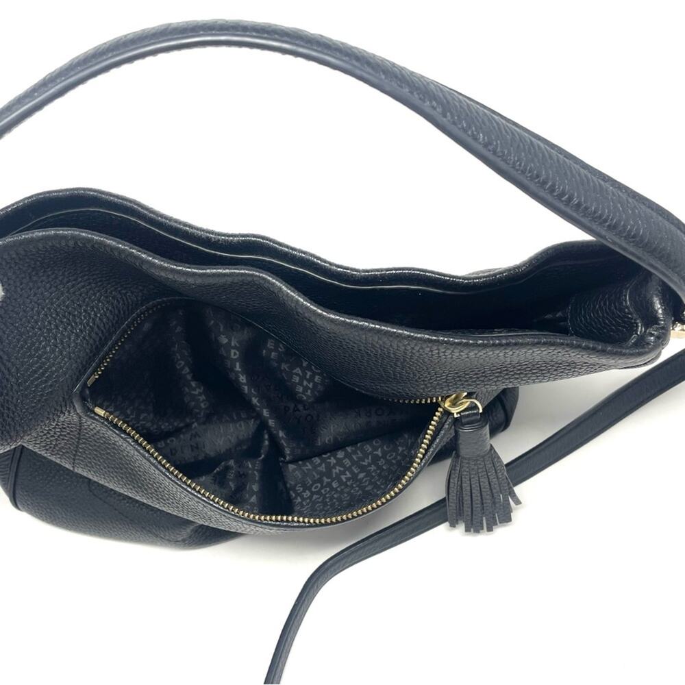 Kate Spade New York Michaela Chester Street Crossbody Tote Bag in Black Leather - Picture 10 of 13